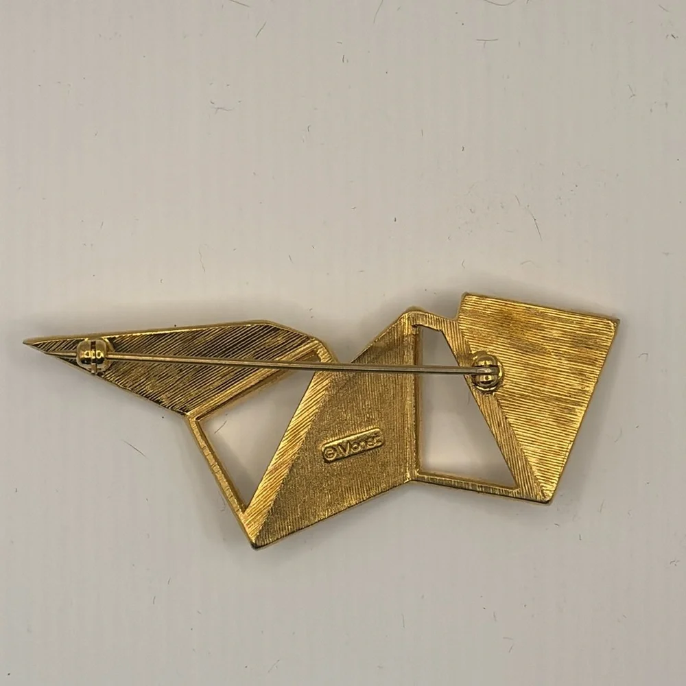 Vintage Monet Geometrical Brooch